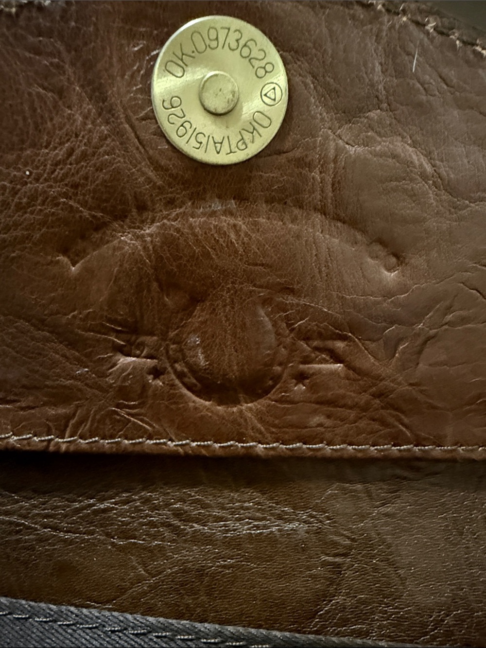 Genuine leather wallet-Handcrafted Leather Cowhide Wallet Tooled Turquoise; NWOT - Picture 8 of 12